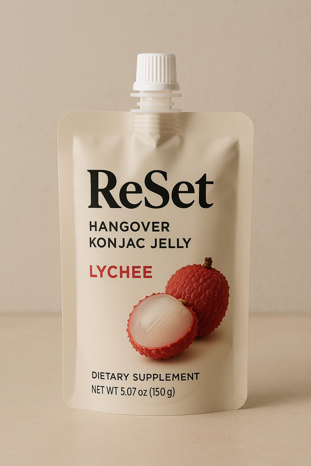 ReSet Lychee Konjac Jelly pouch
